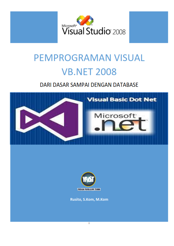 Pemrograman Visual Vb Net Dari Dasar Sampai Dengan Database