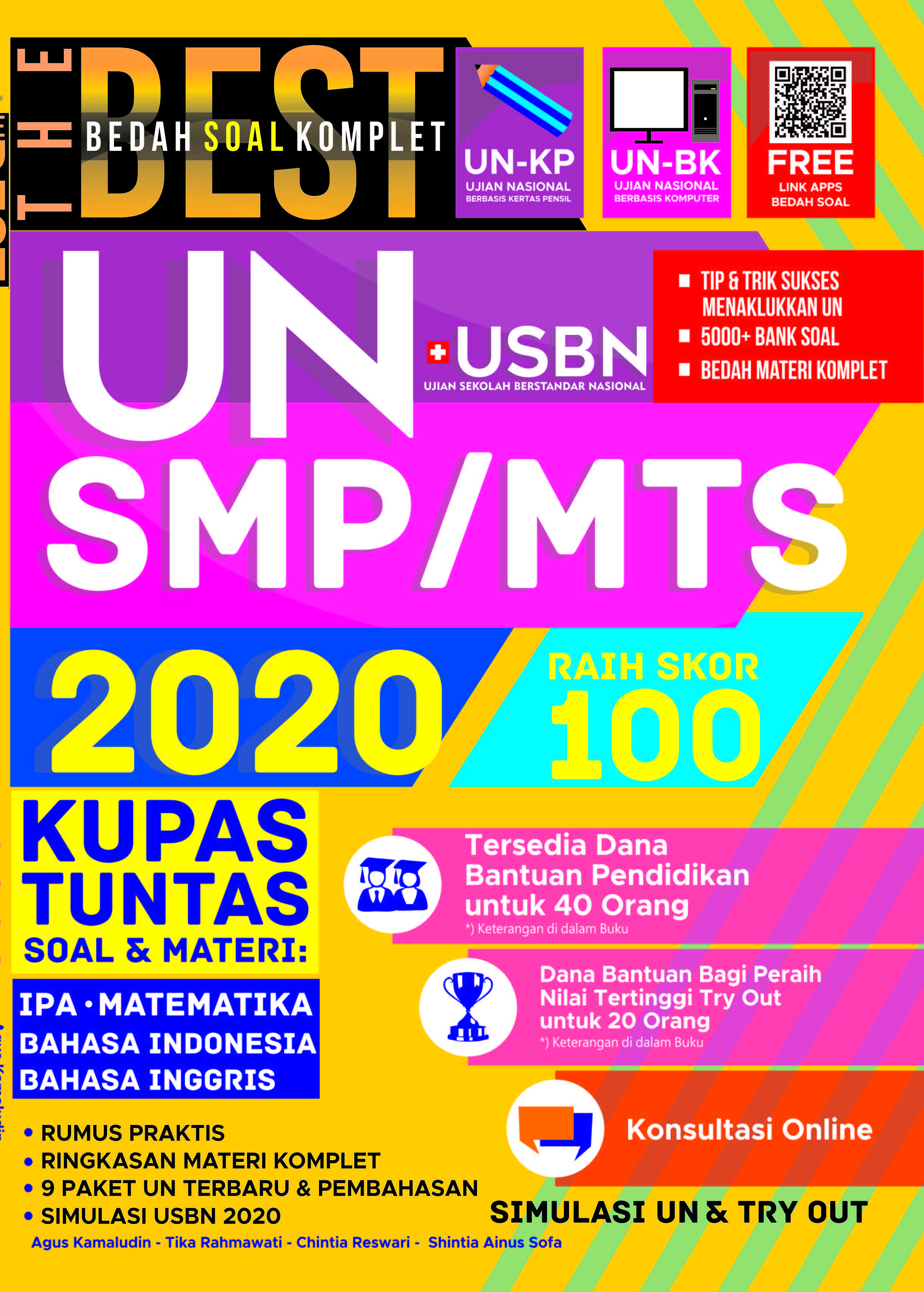 The best bedah soal komplet UN 2020 SMP/MTs [sumber elektronis]: raih skor 100