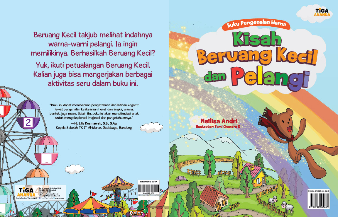 Kisah si beruang kecil dan pelangi [sumber elektronis] : buku pengenalan warna