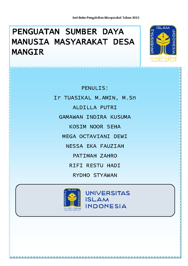 Penguatan sumber daya manusia masyarakat desa mangir [sumber elektronis]