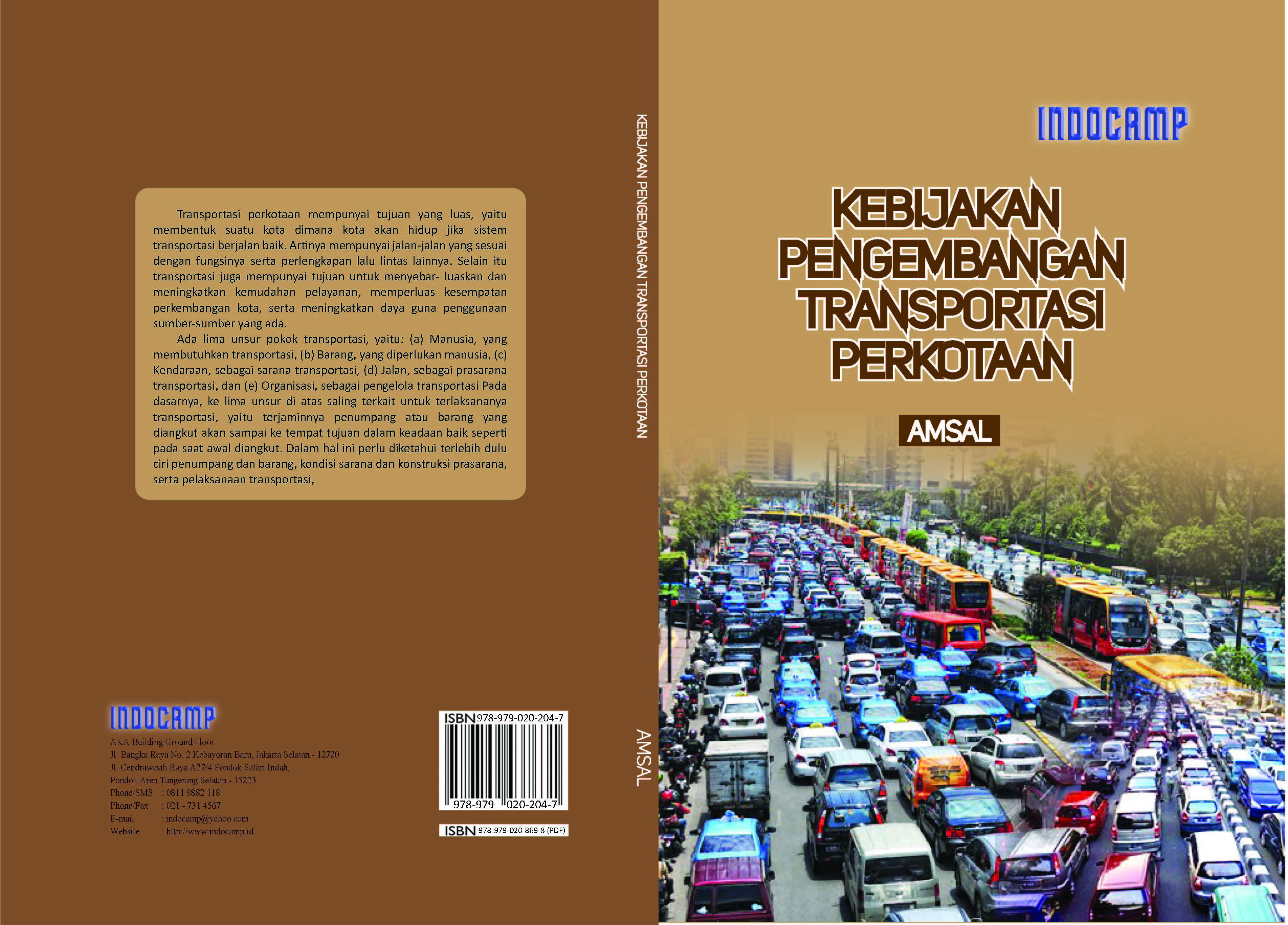 Kebijakan pengembangan transportasi perkotaan  [sumber elektronis]