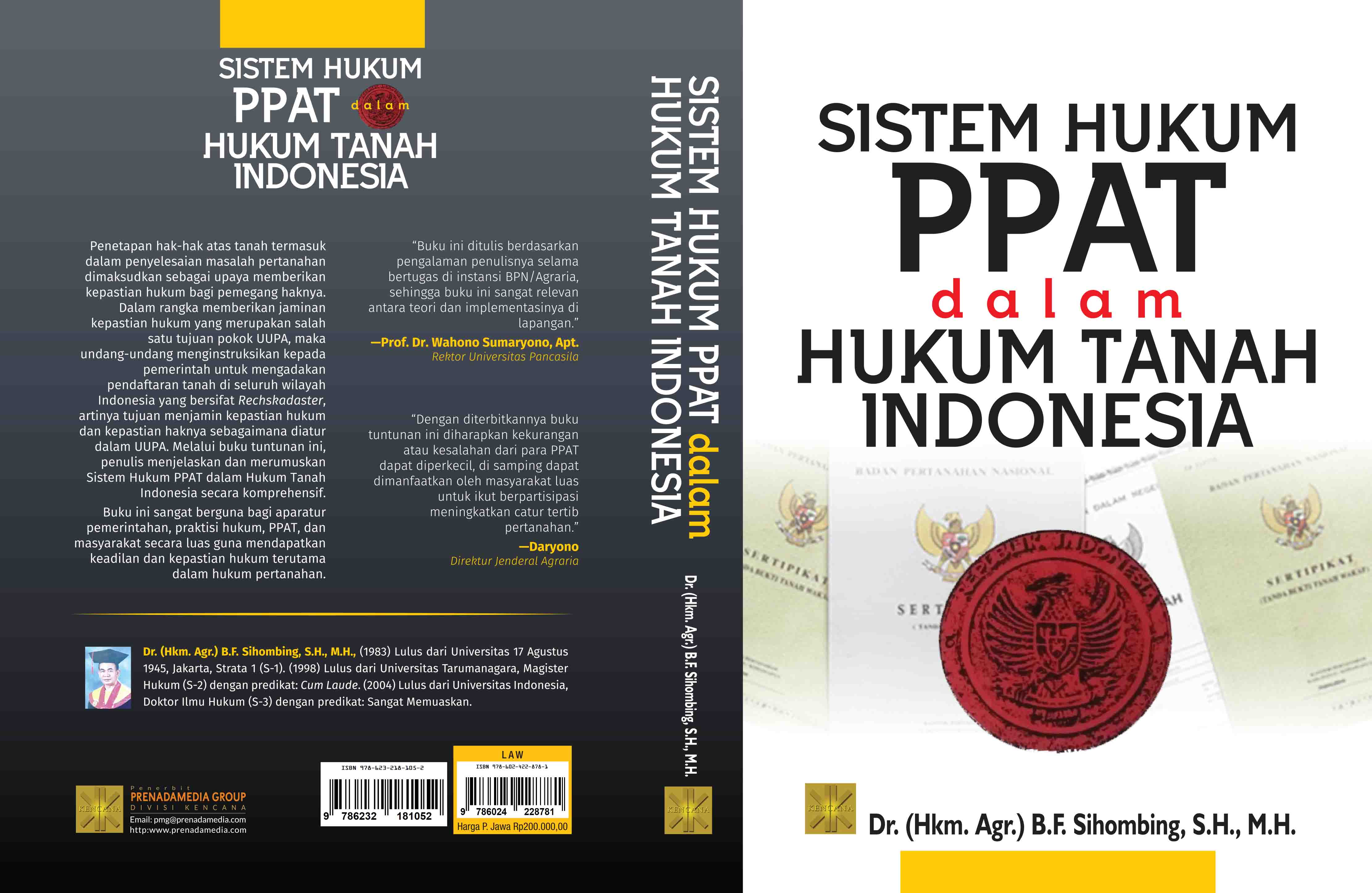 Sistem hukum PPAT dalam hukum tanah Indonesia [sumber elektronis]