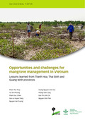 Opportunities and challenges for mangrove management in Vietnam [sumber elektronis] : Lessons learned from Thanh Hoa, Thai Binh andQuang Ninh provinces