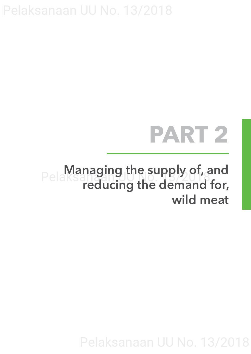 Toward a sustainable, participatory and inclusive wild meat sector [sumber elektronis]