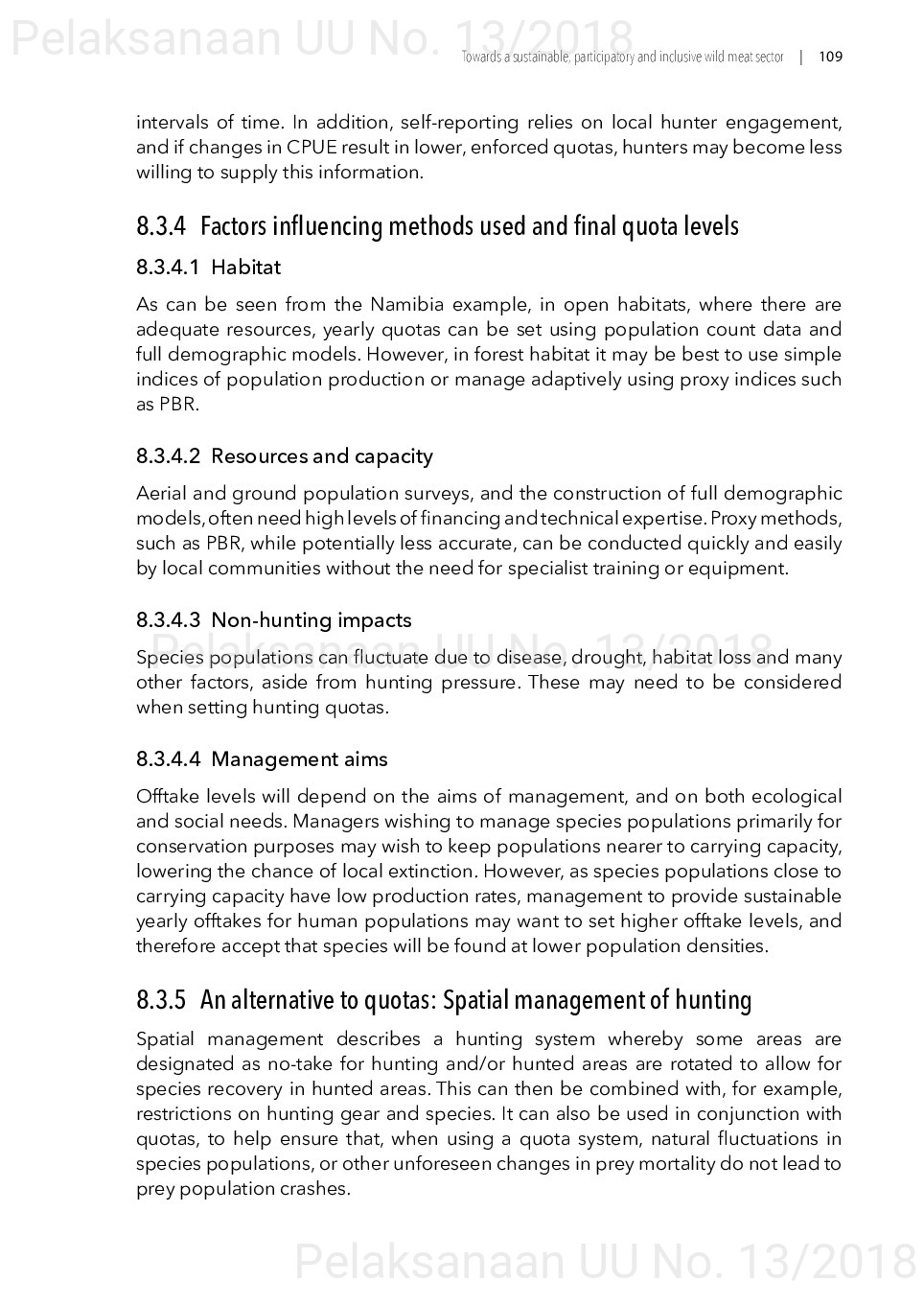 Toward a sustainable, participatory and inclusive wild meat sector [sumber elektronis]