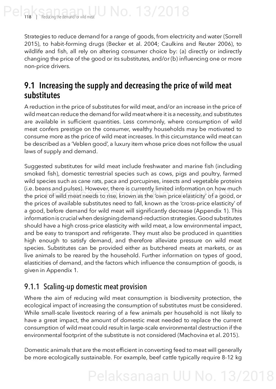 Toward a sustainable, participatory and inclusive wild meat sector [sumber elektronis]