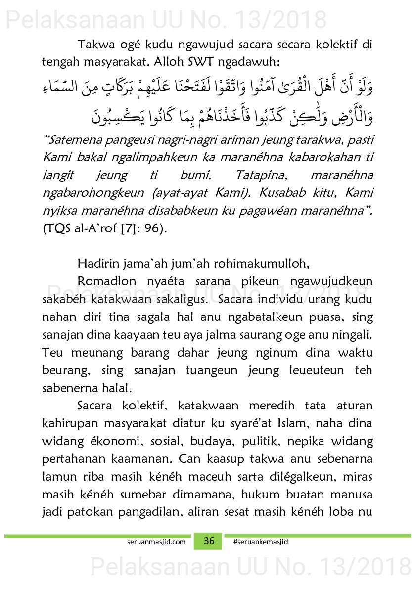 Naskah Jum’at tema Isra’ Mi’raj, Ramadhan dan haji [sumber elektronis]