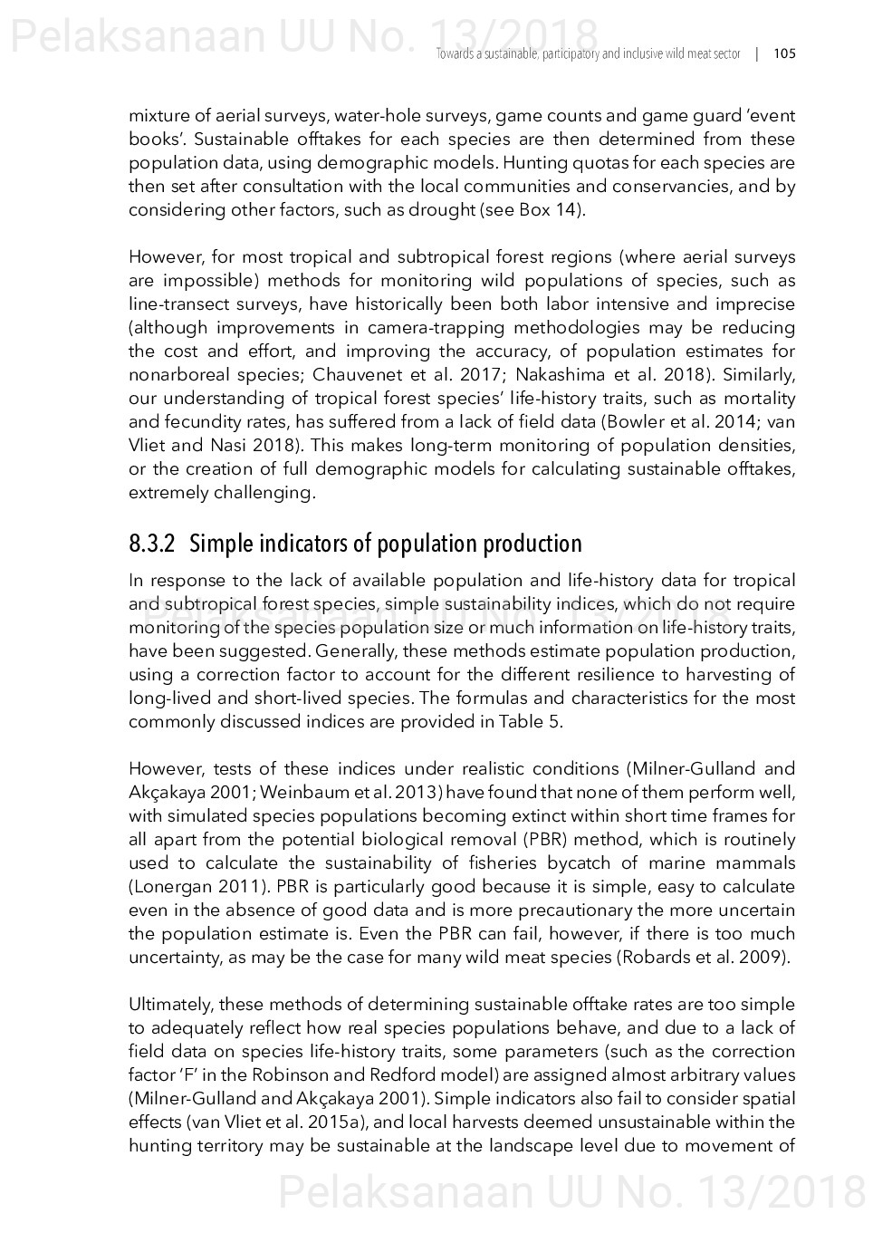 Toward a sustainable, participatory and inclusive wild meat sector [sumber elektronis]