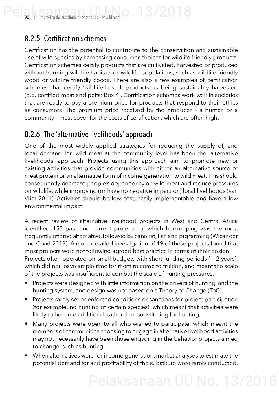 Toward a sustainable, participatory and inclusive wild meat sector [sumber elektronis]