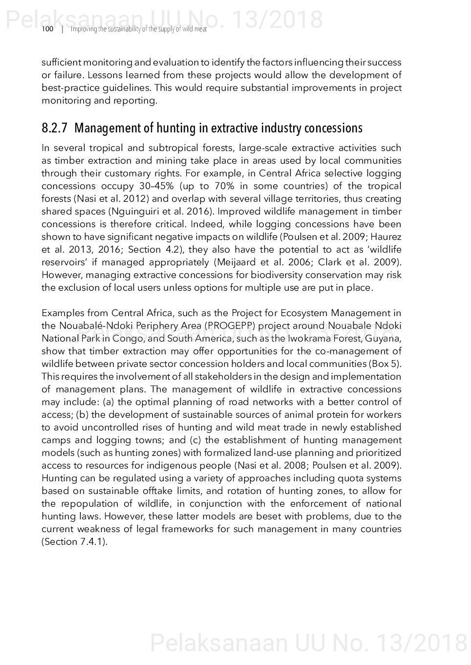 Toward a sustainable, participatory and inclusive wild meat sector [sumber elektronis]