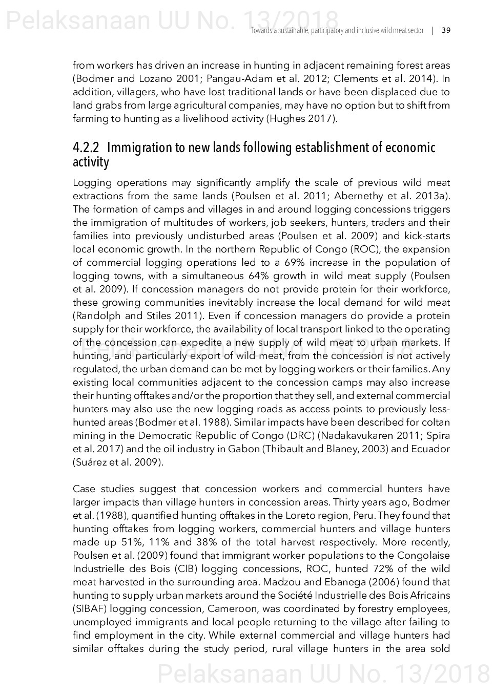 Toward a sustainable, participatory and inclusive wild meat sector [sumber elektronis]