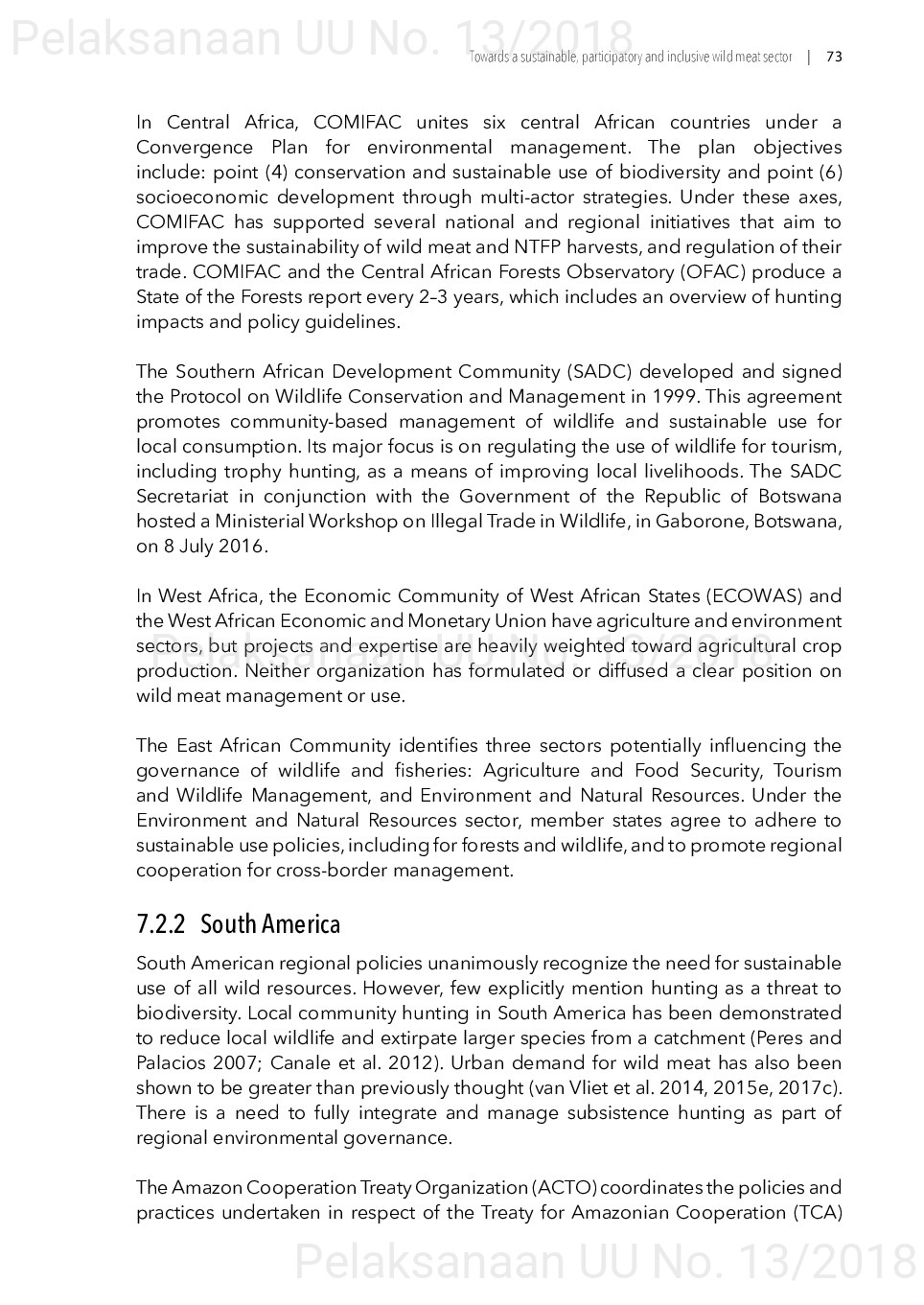 Toward a sustainable, participatory and inclusive wild meat sector [sumber elektronis]