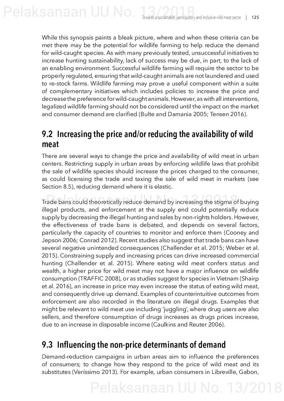 Toward a sustainable, participatory and inclusive wild meat sector [sumber elektronis]