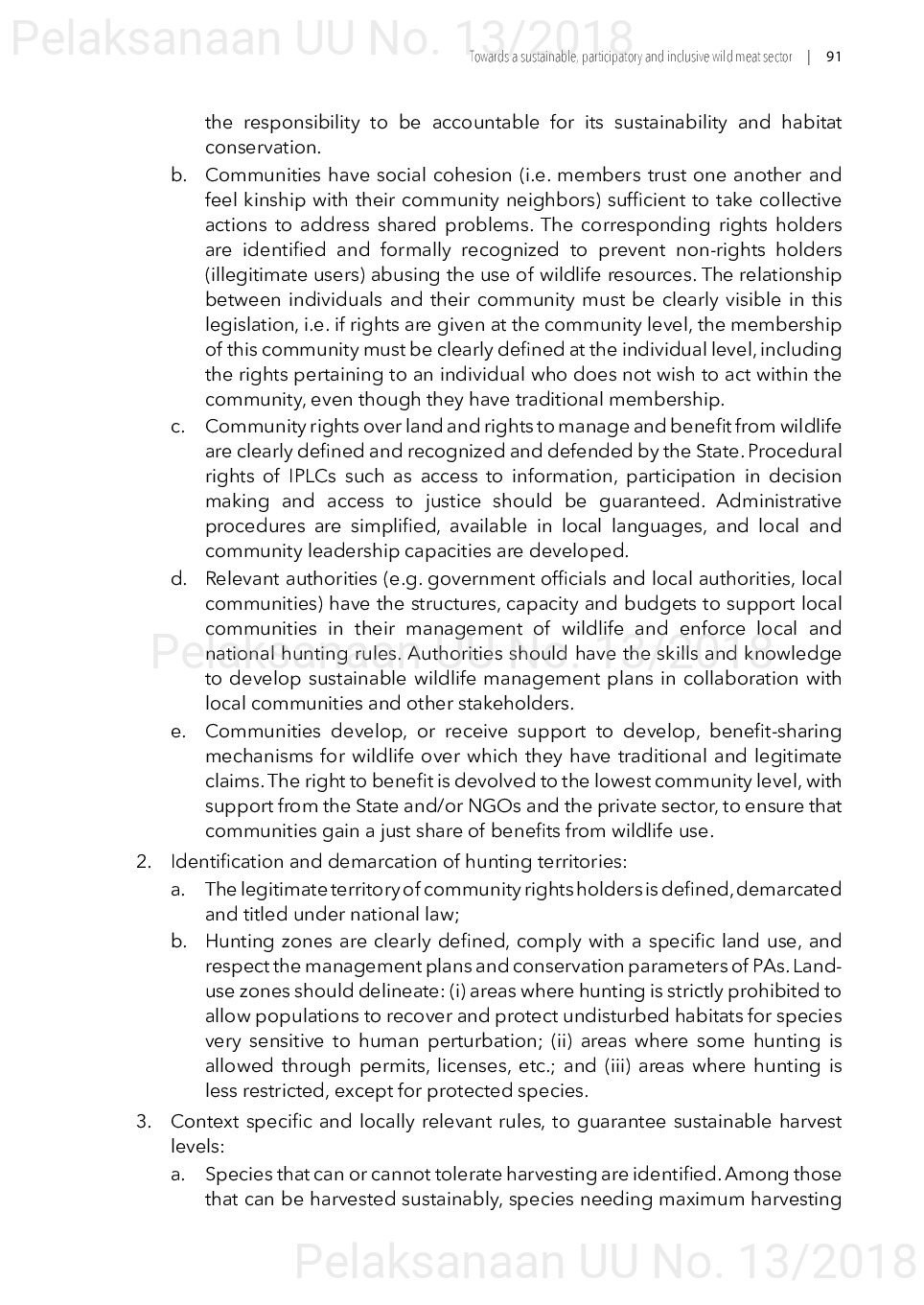 Toward a sustainable, participatory and inclusive wild meat sector [sumber elektronis]