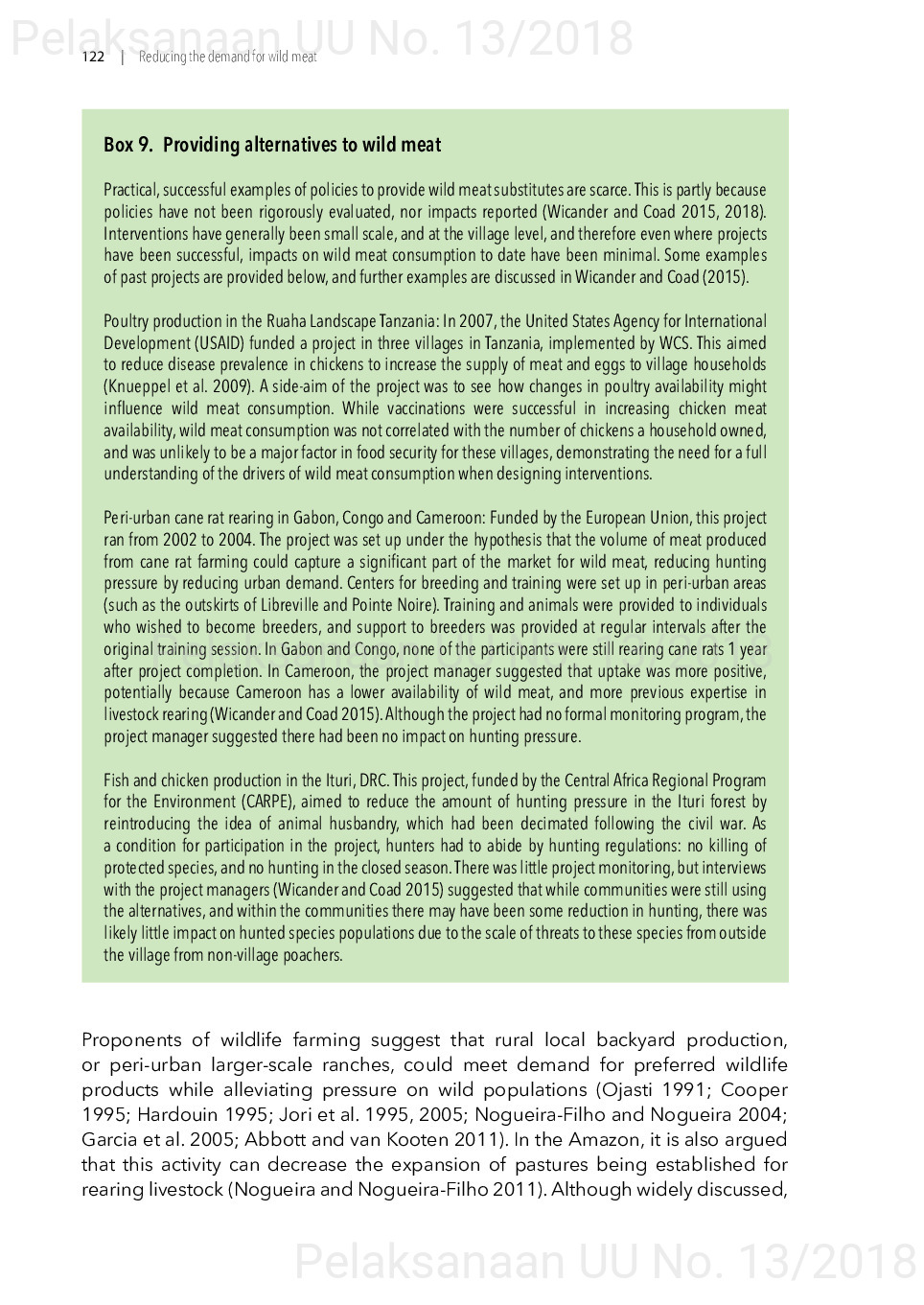 Toward a sustainable, participatory and inclusive wild meat sector [sumber elektronis]