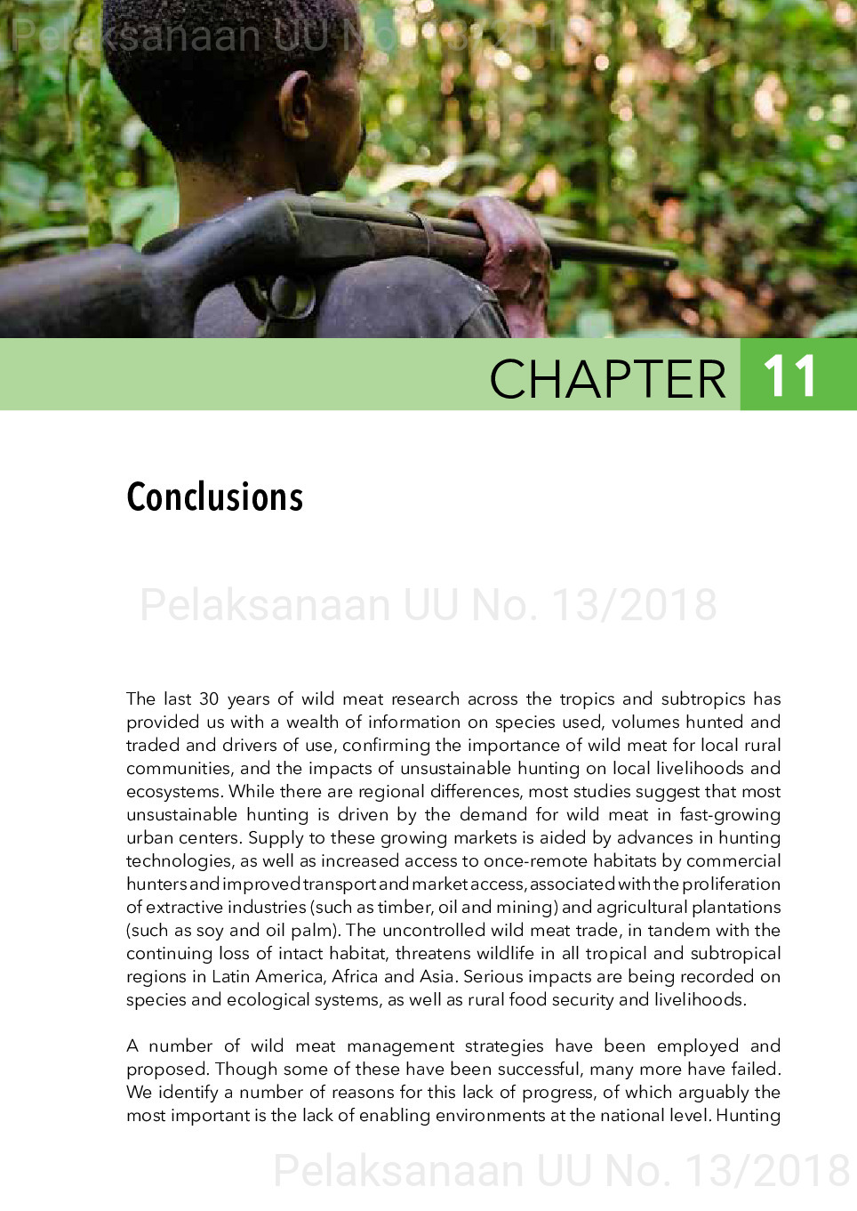 Toward a sustainable, participatory and inclusive wild meat sector [sumber elektronis]