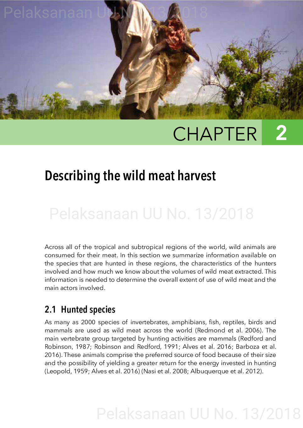 Toward a sustainable, participatory and inclusive wild meat sector [sumber elektronis]