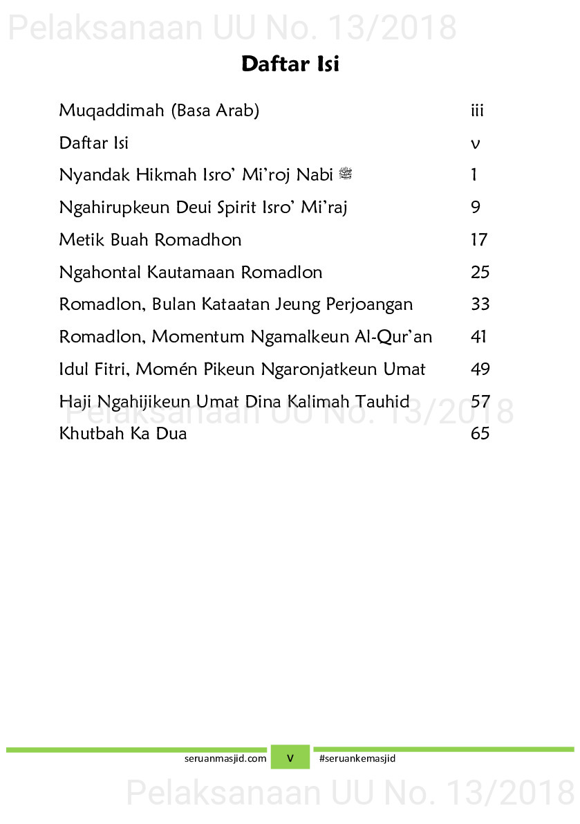 Naskah Jum’at tema Isra’ Mi’raj, Ramadhan dan haji [sumber elektronis]