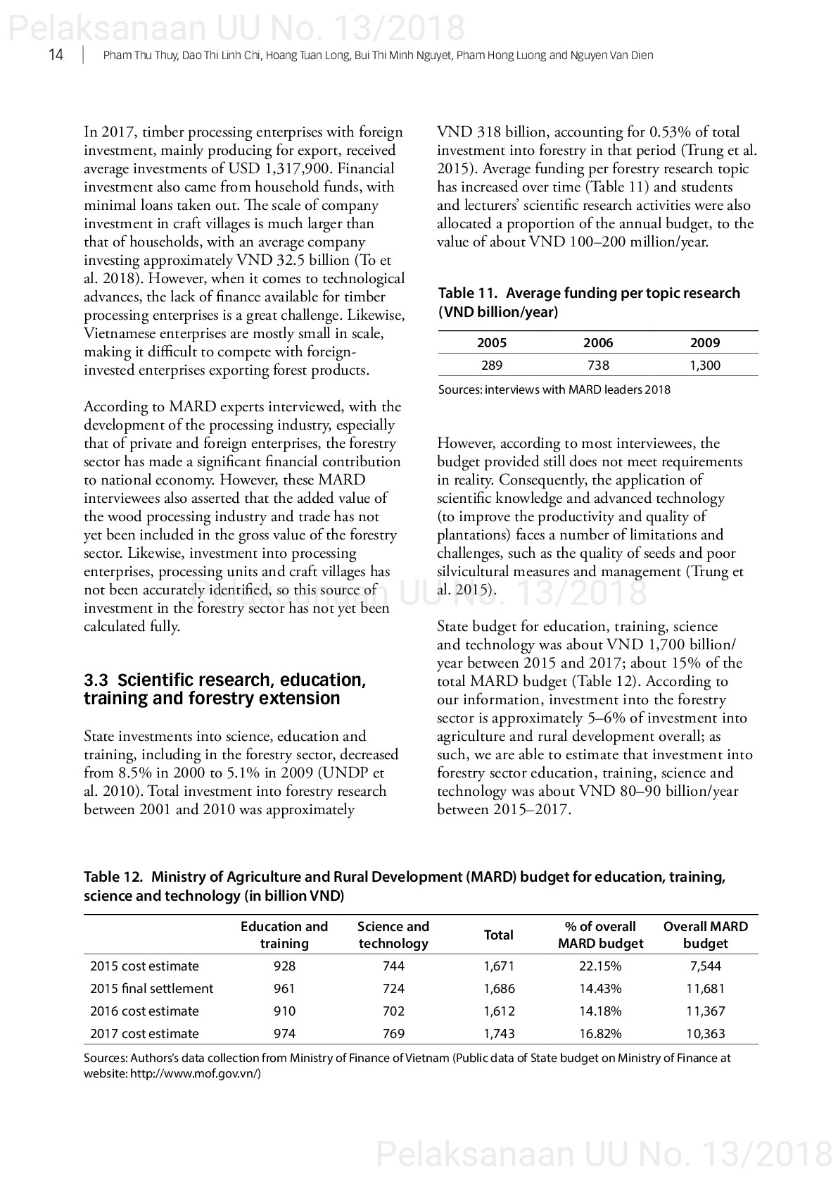 Opportunities and challenges in mobilizing finance to implement vietnam’s forestry development strategy for 2006–2020 [sumber elektronis]