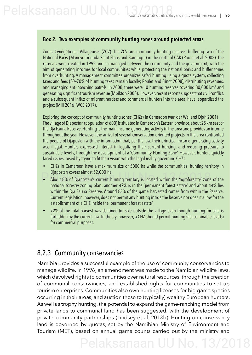 Toward a sustainable, participatory and inclusive wild meat sector [sumber elektronis]