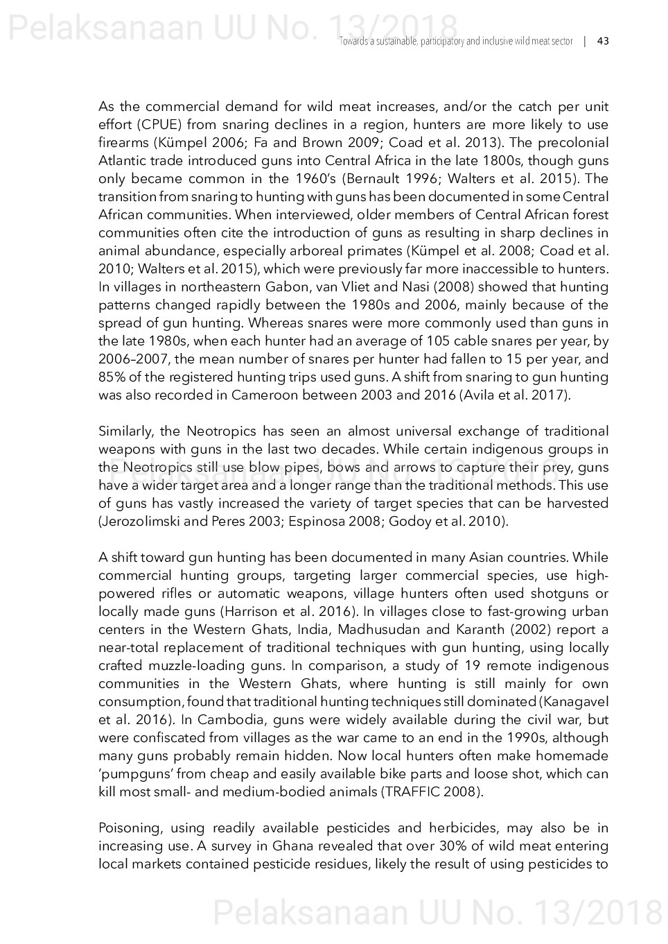 Toward a sustainable, participatory and inclusive wild meat sector [sumber elektronis]