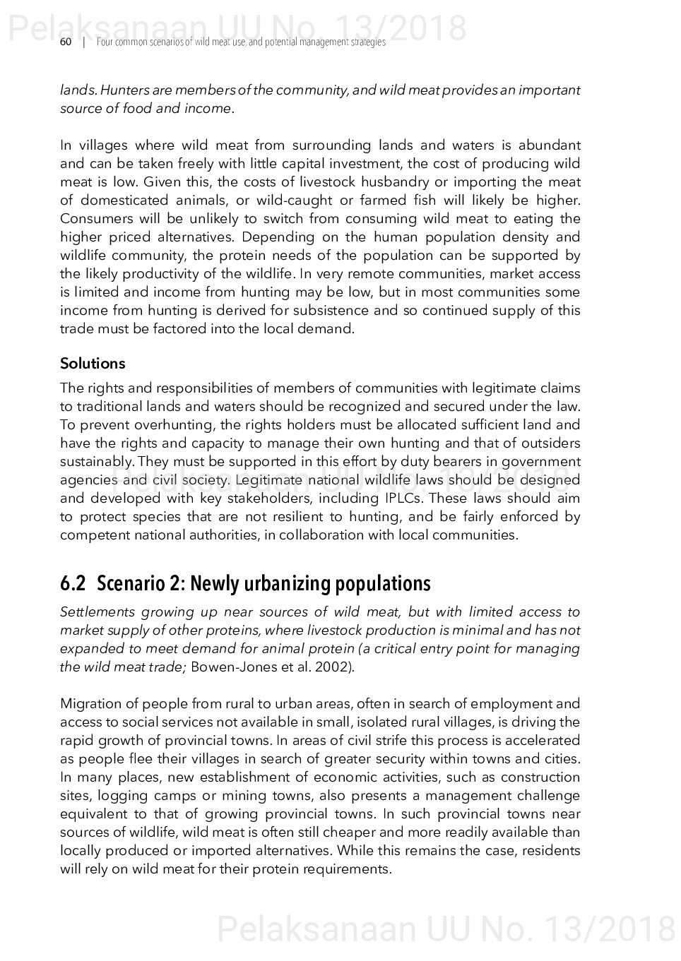 Toward a sustainable, participatory and inclusive wild meat sector [sumber elektronis]