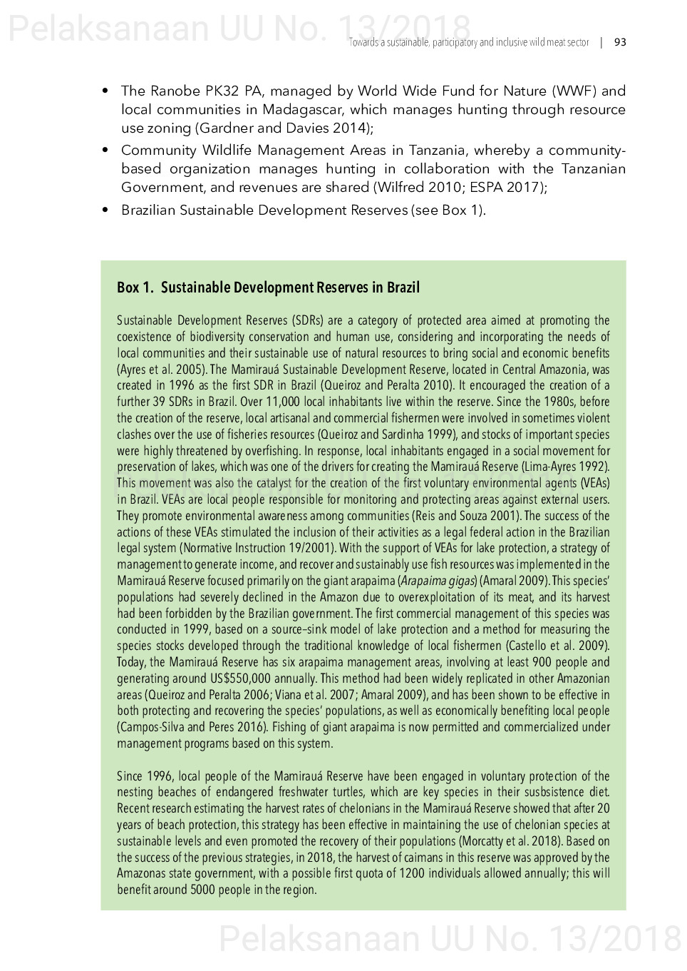 Toward a sustainable, participatory and inclusive wild meat sector [sumber elektronis]