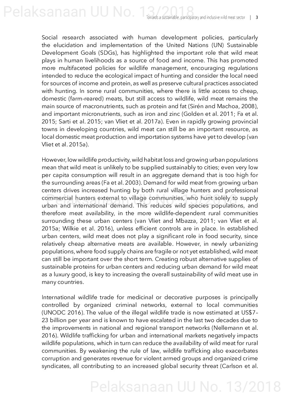 Toward a sustainable, participatory and inclusive wild meat sector [sumber elektronis]