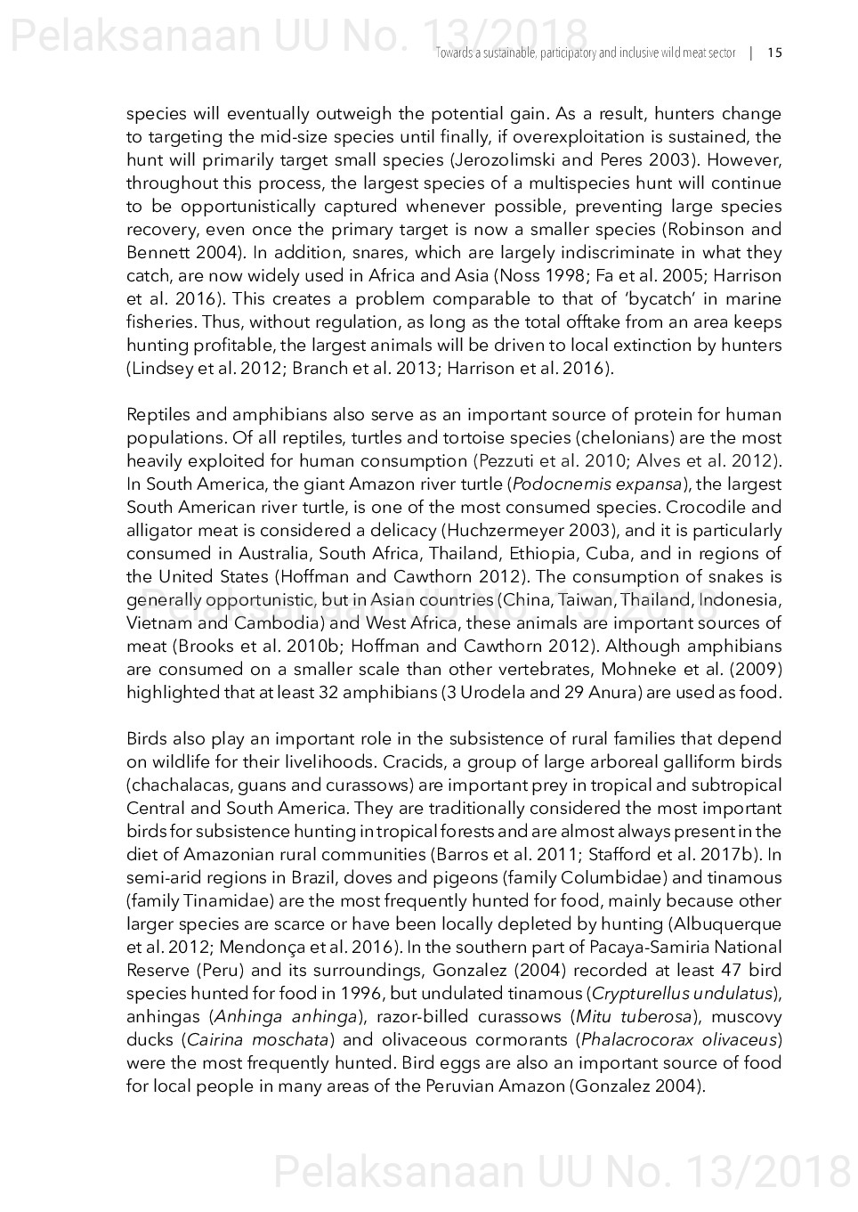 Toward a sustainable, participatory and inclusive wild meat sector [sumber elektronis]