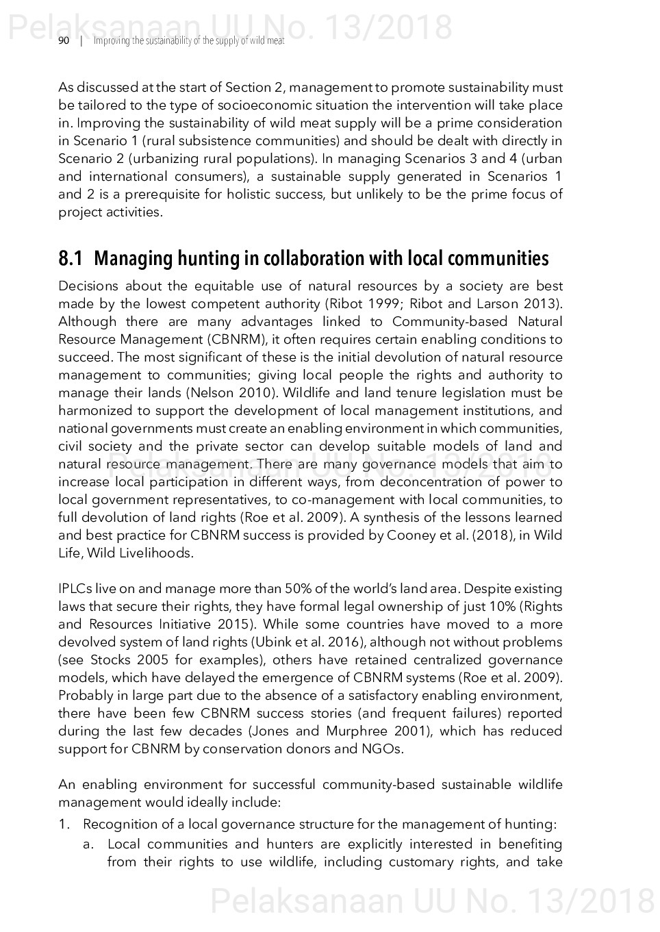 Toward a sustainable, participatory and inclusive wild meat sector [sumber elektronis]